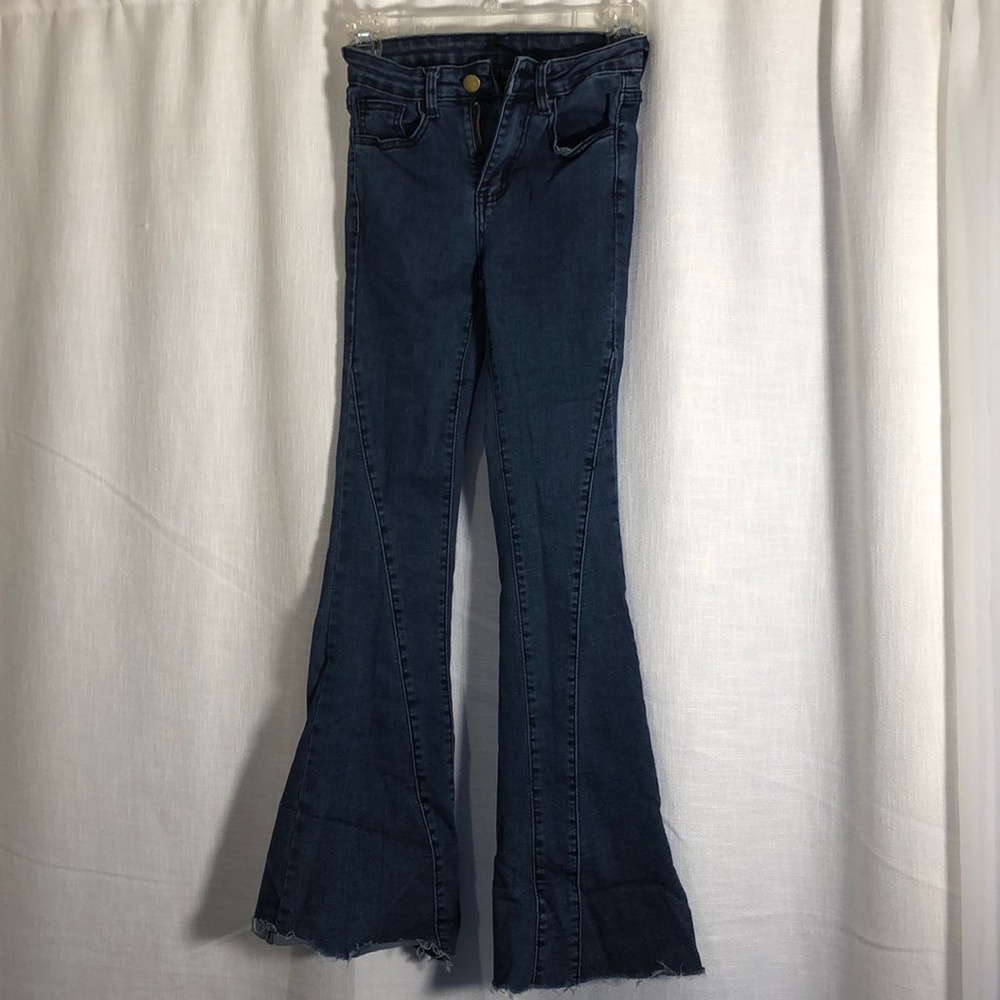 Blue flare jeans
